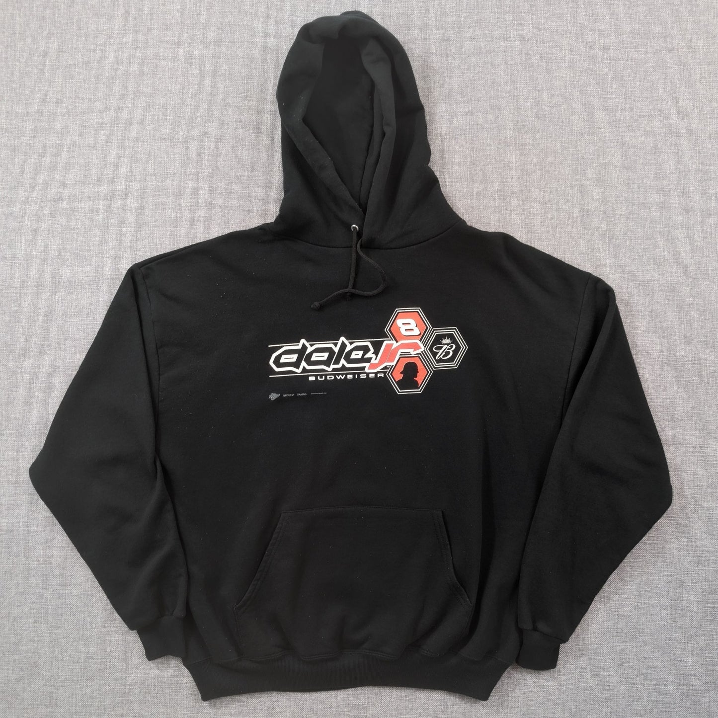 Y2K Dale Earnhardt Jr Budweiser #8 NASCAR Hoodie Black XL