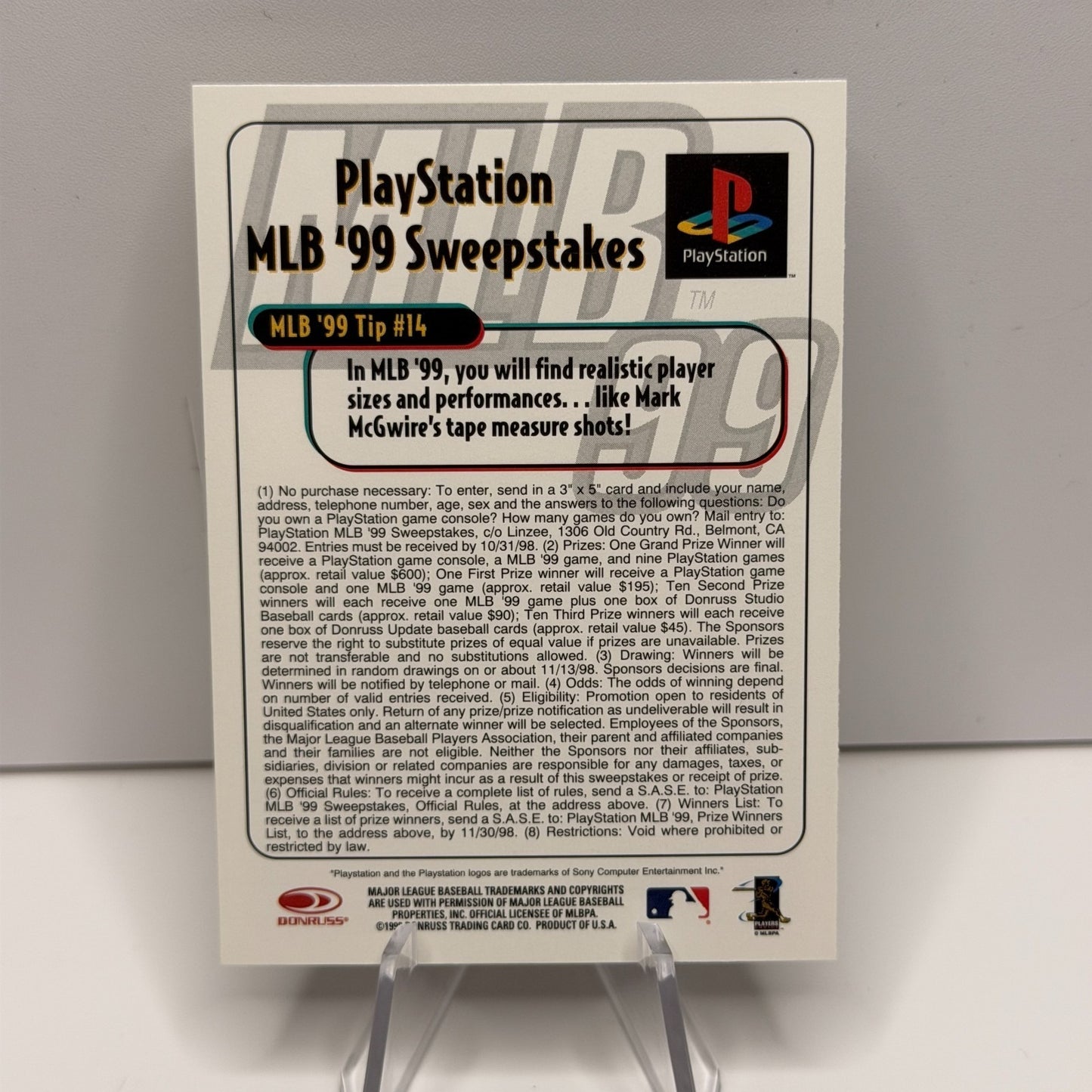 1998 Donruss - Ben Grieve MLB 99 #14