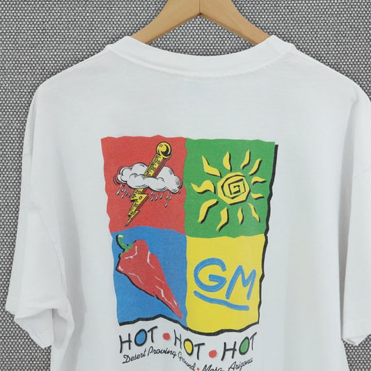 Vintage 90's Hanes GM Desert Proving Ground T-Shirt Mesa Arizona - Size XL
