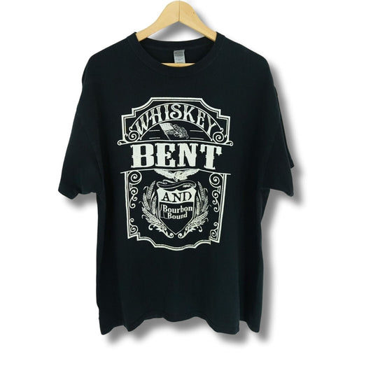 Whiskey Bent and Bourbon Bound T-Shirt Mens - Size XL