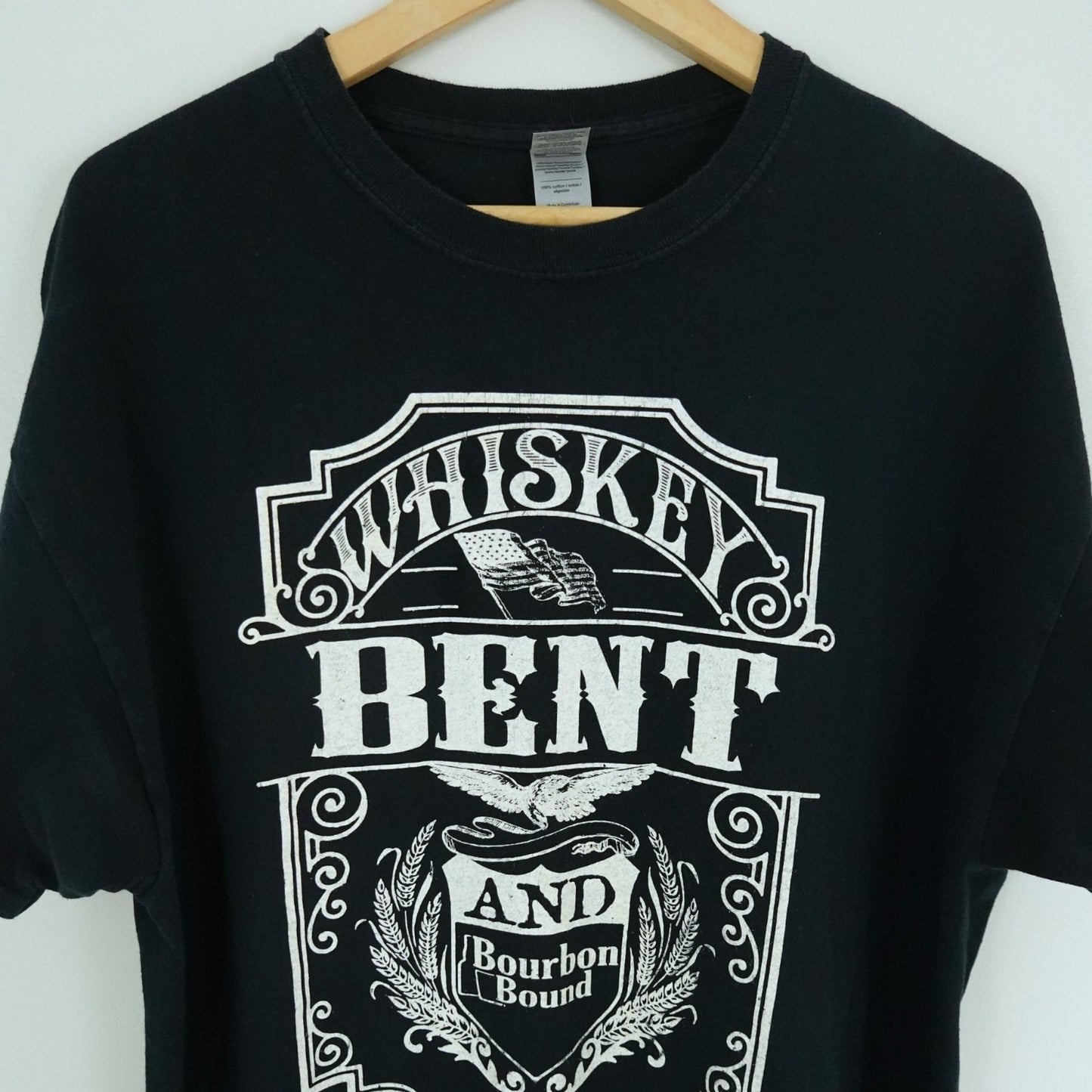 Whiskey Bent and Bourbon Bound T-Shirt Mens - Size XL