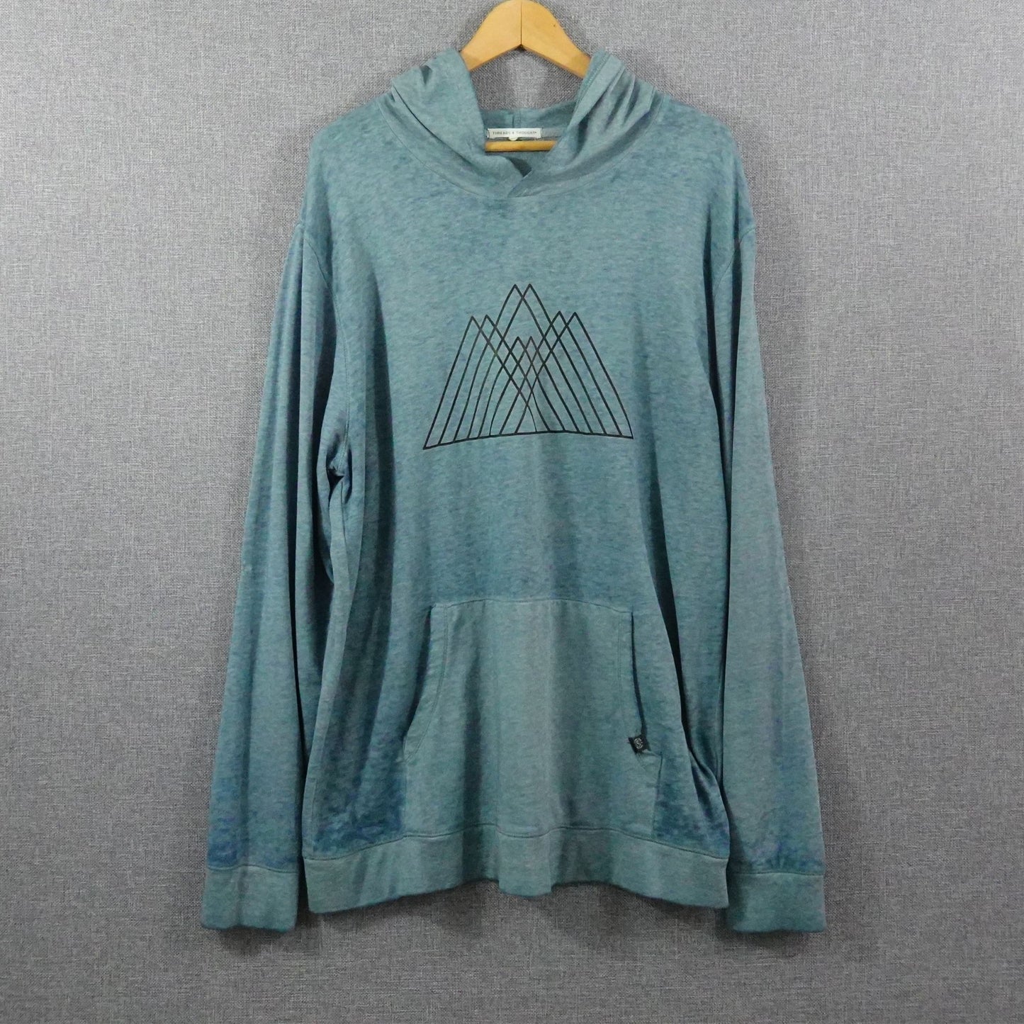 Threads 4 Thought Blue Heather Lightweight Hoodie - Size XL