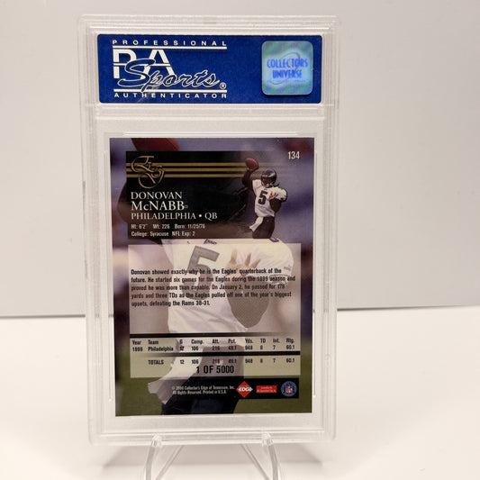 Donovan McNabb 2000 Collectors Edge Graded PSA 10 Mint #134 Uncirculated /5000