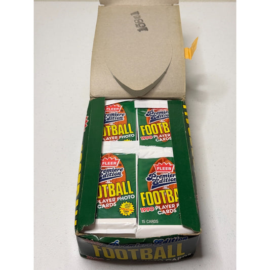 1990 Fleer Football Hobby Box (36 ct) - All Packs Factory Sealed