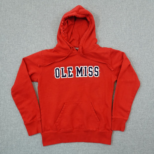 Ole Miss Rebels Women's Hoodie Red Jones & Mitchell - Size Large