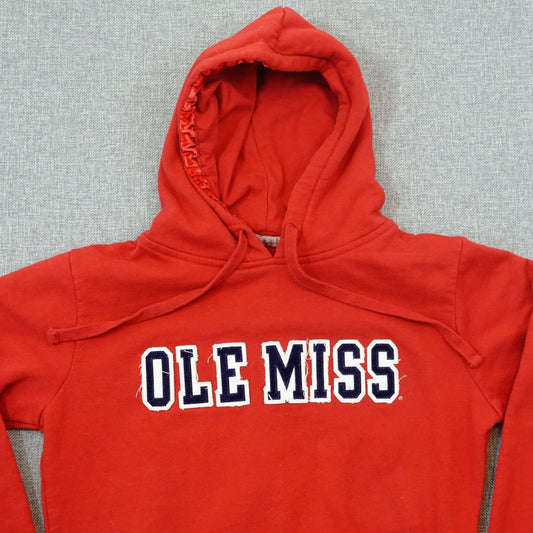 Ole Miss Rebels Women's Hoodie Red Jones & Mitchell - Size Large