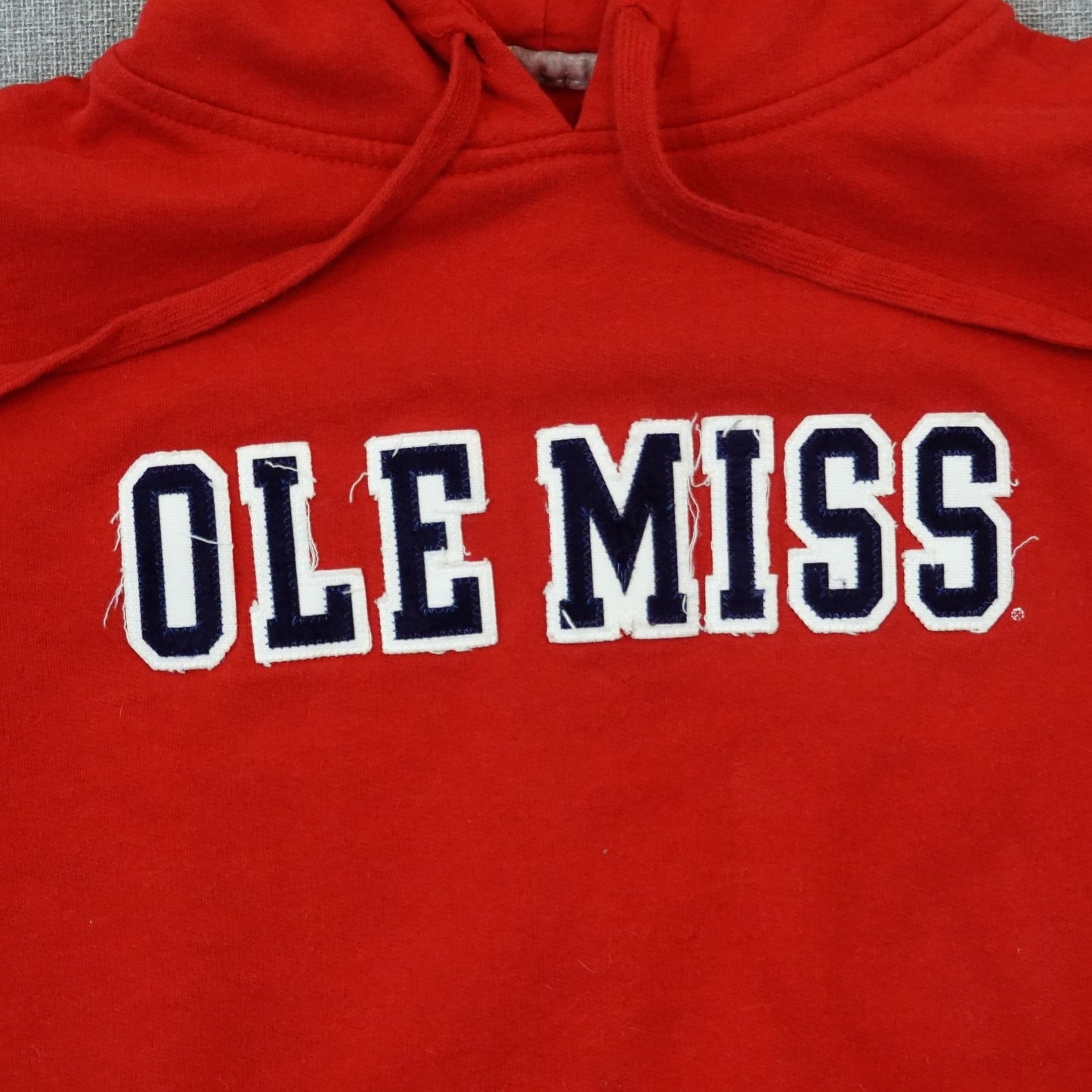 Ole Miss Rebels Women's Hoodie Red Jones & Mitchell - Size Large