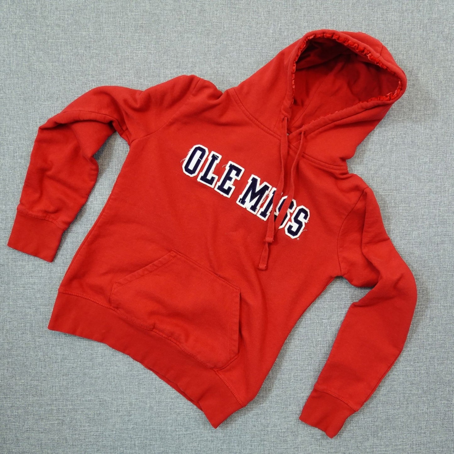 Ole Miss Rebels Women's Hoodie Red Jones & Mitchell - Size Large