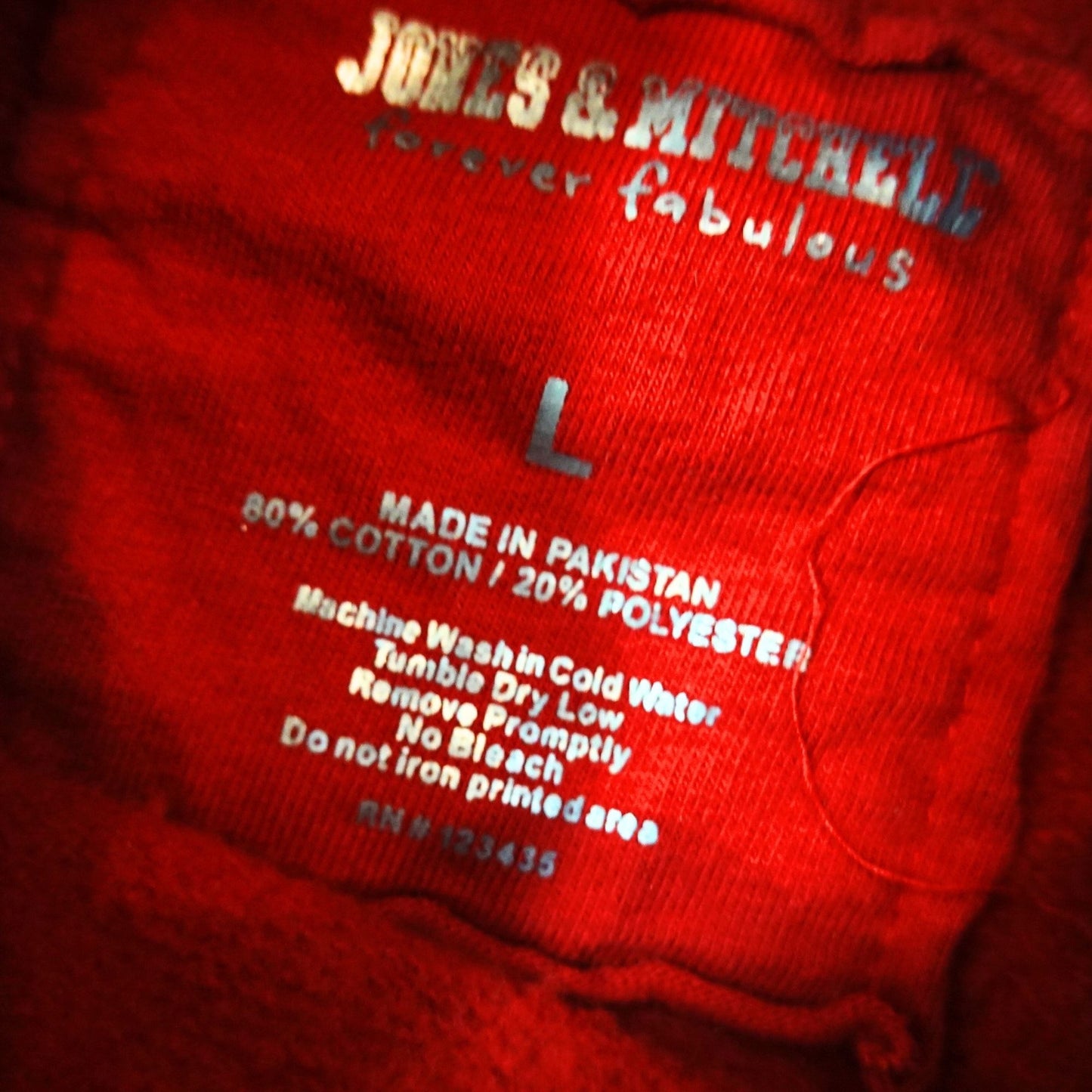 Ole Miss Rebels Women's Hoodie Red Jones & Mitchell - Size Large