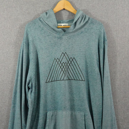 Threads 4 Thought Blue Heather Lightweight Hoodie - Size XL