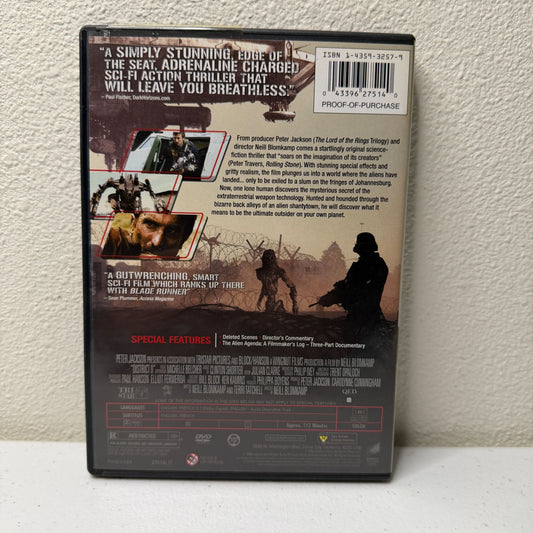 District 9 (DVD, 2009) Sci-Fi Action Movie – Peter Jackson, Neill Blomkamp