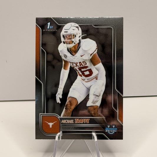 2025 Bowman Chrome U - Michael Taaffe #100 Texas Longhorns