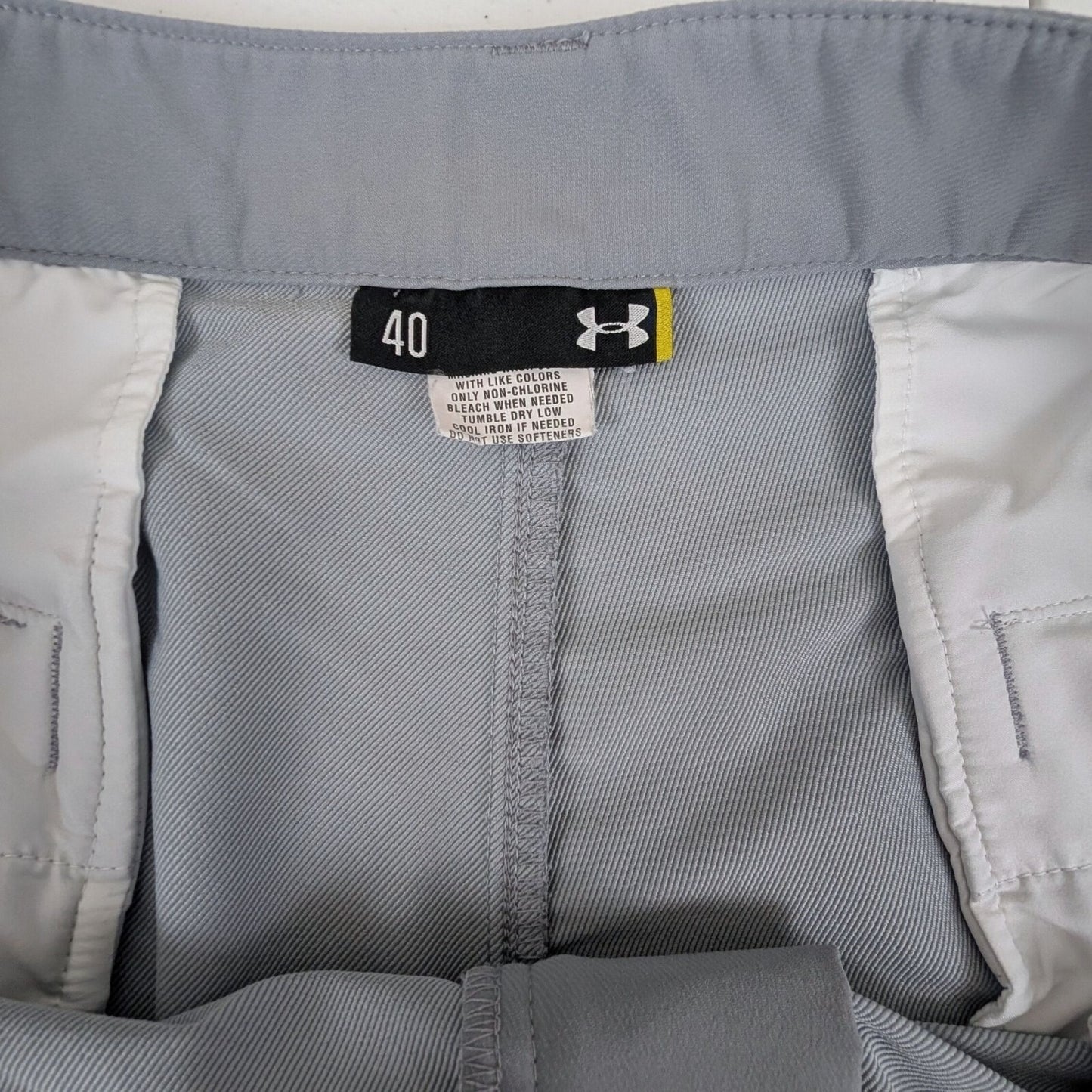 Under Armour Men's Size 40 Gray Golf Shorts Stretch Lightweight UA Performance
