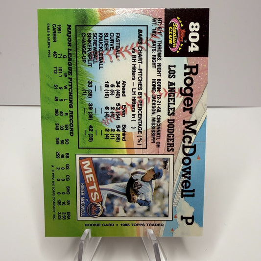 1992 Topps Stadium Club - Roger McDowell #804 (NM-M)