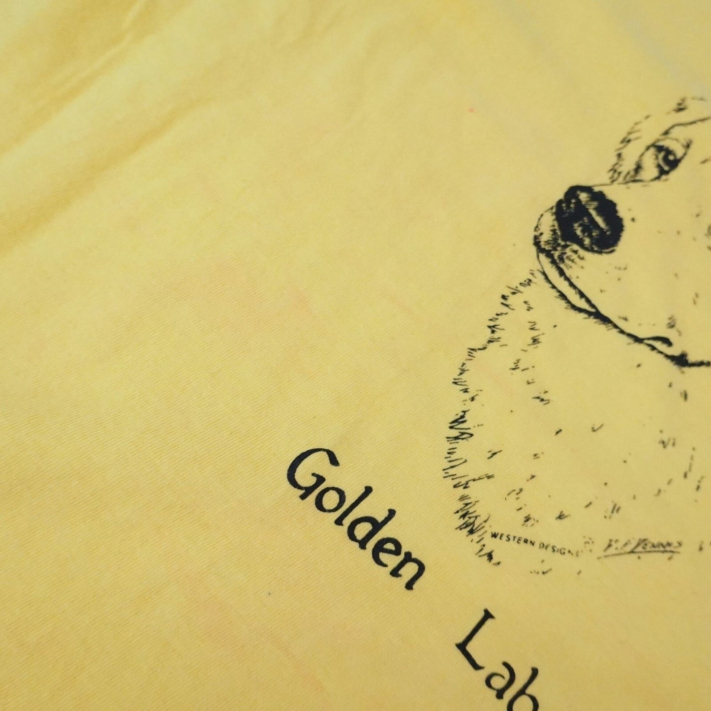 Vintage 80s I Love My Golden Labrador Single Stitch Tee - Size M