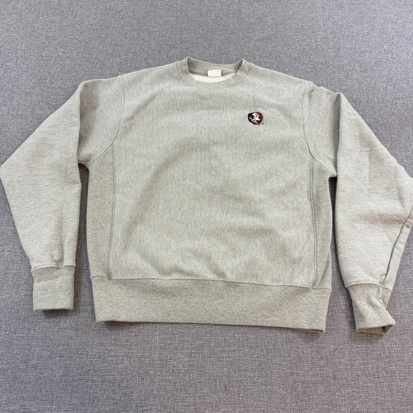 VTG 90s Champion Reverse Weave Florida State Seminoles Sweatshirt Gray Size M