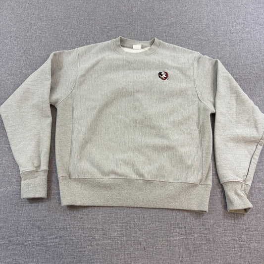 VTG 90s Champion Reverse Weave Florida State Seminoles Sweatshirt Gray Size M