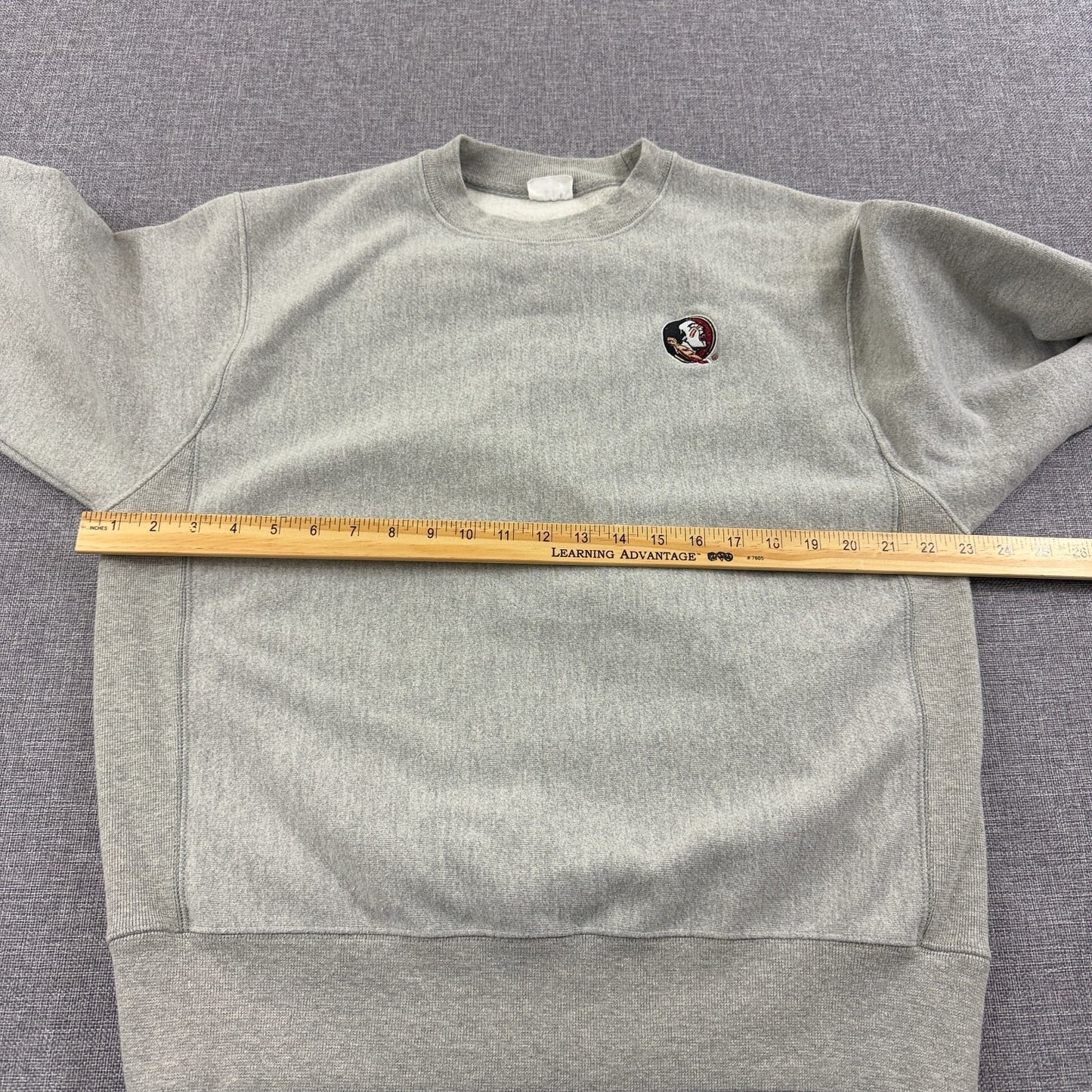 VTG 90s Champion Reverse Weave Florida State Seminoles Sweatshirt Gray Size M