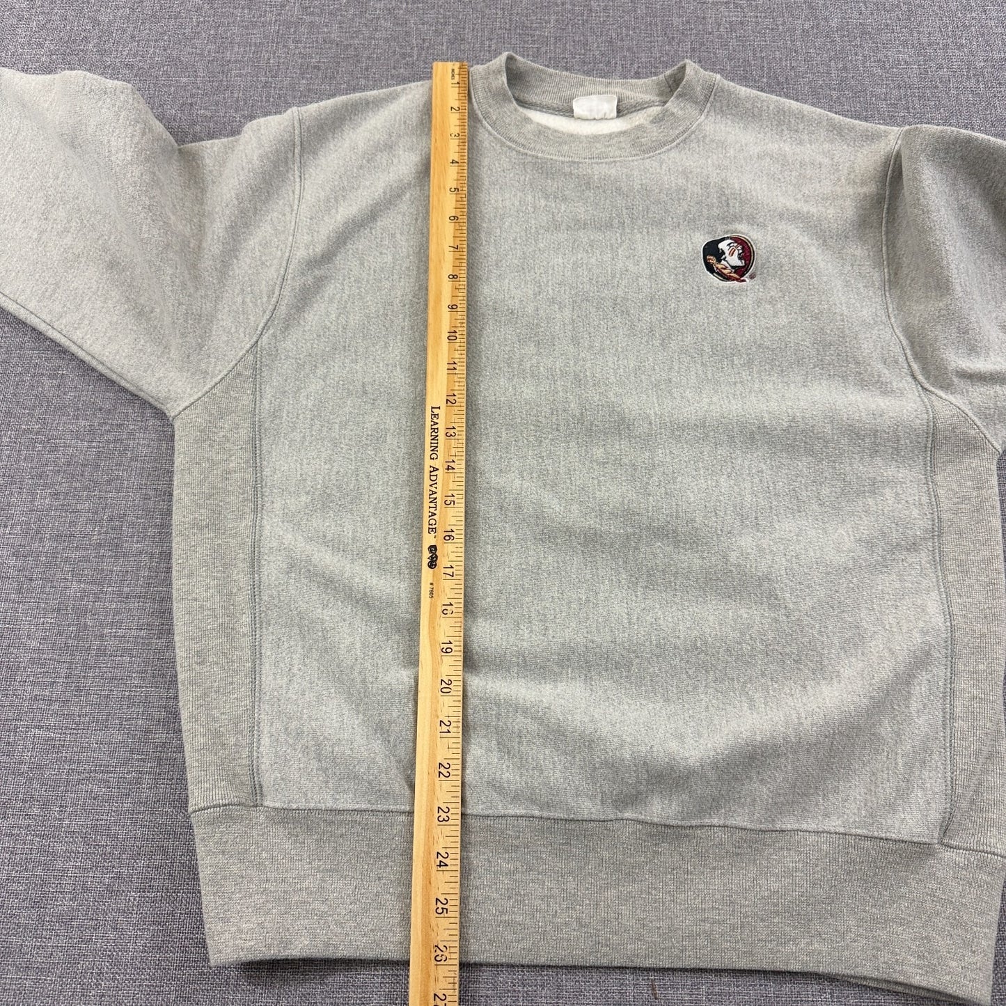 VTG 90s Champion Reverse Weave Florida State Seminoles Sweatshirt Gray Size M