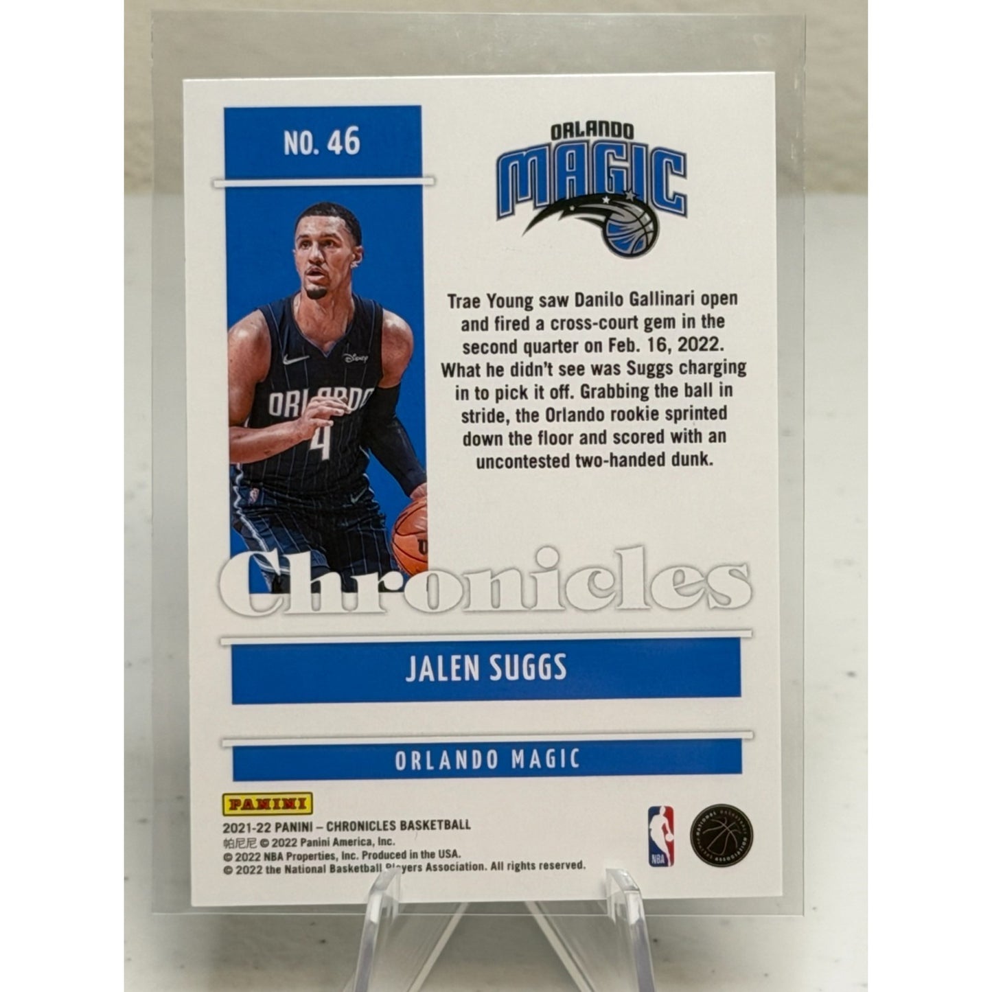 2021-22 Panini Chronicles Jalen Suggs (RC) #46