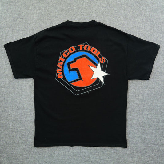 Vintage Y2K Matco Tools Tee Black Big Logo Workwear – Size L