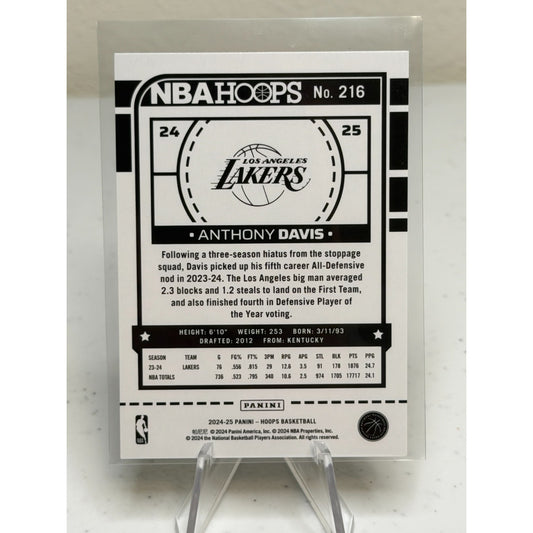 2024-25 Panini NBA Hoops Anthony Davis #216 [base] Los Angeles Lakers