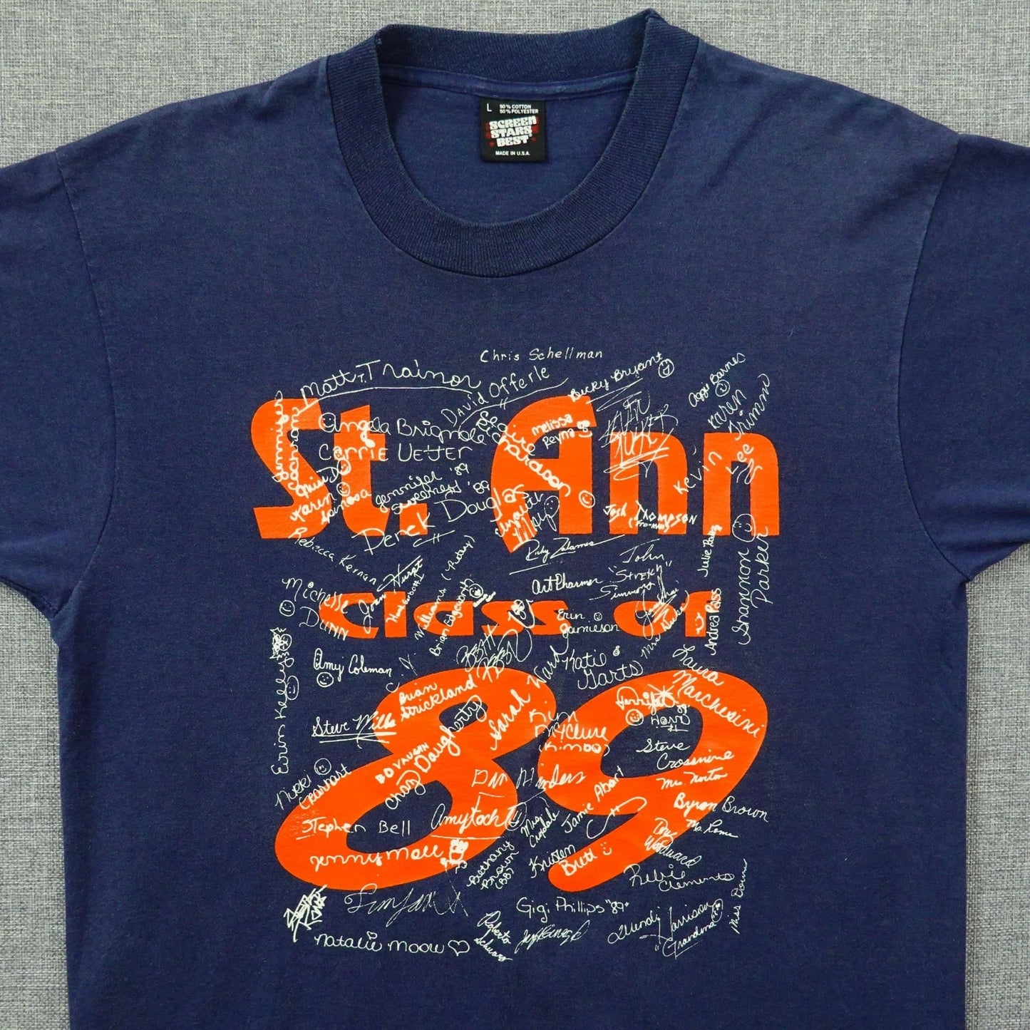Vintage 1989 St. Ann Catholic School Bartlett Tee - Size M