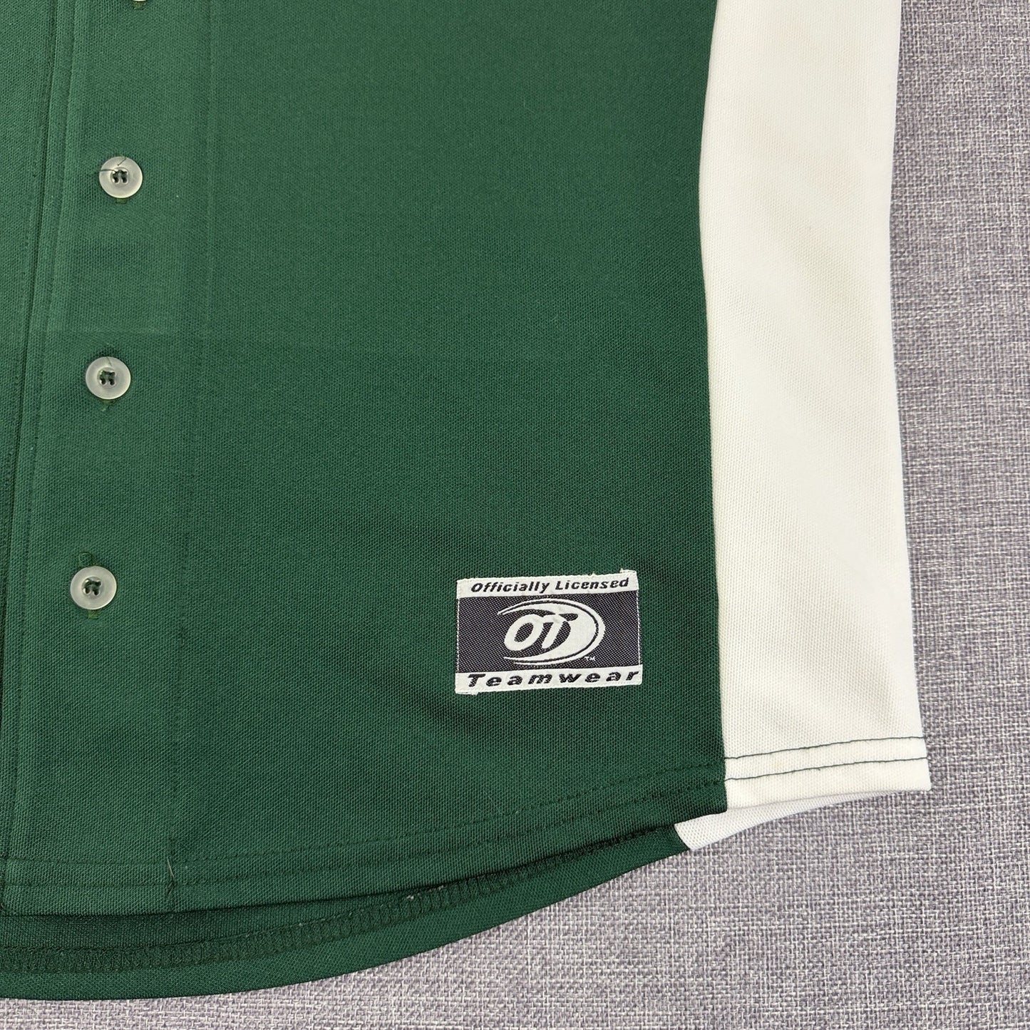 Vintage 90s/Y2K Tulane Green Wave Button Up Baseball Jersey Size XL EUC
