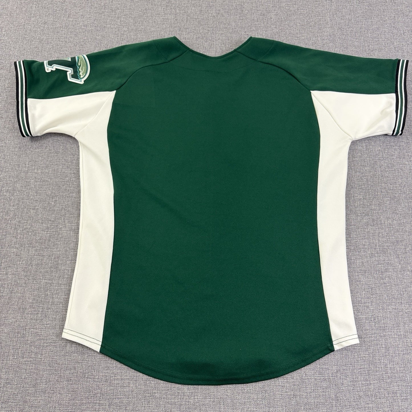 Vintage 90s/Y2K Tulane Green Wave Button Up Baseball Jersey Size XL EUC