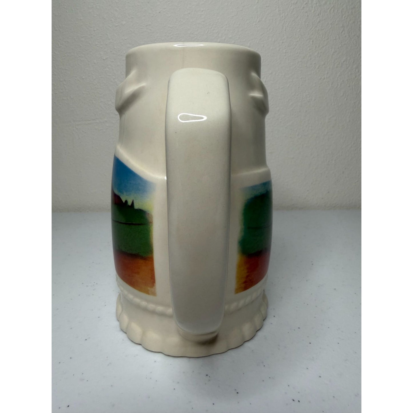 VTG 1989 Miller High Life Portland Meadows Oregon Derby 16oz Beer Stein