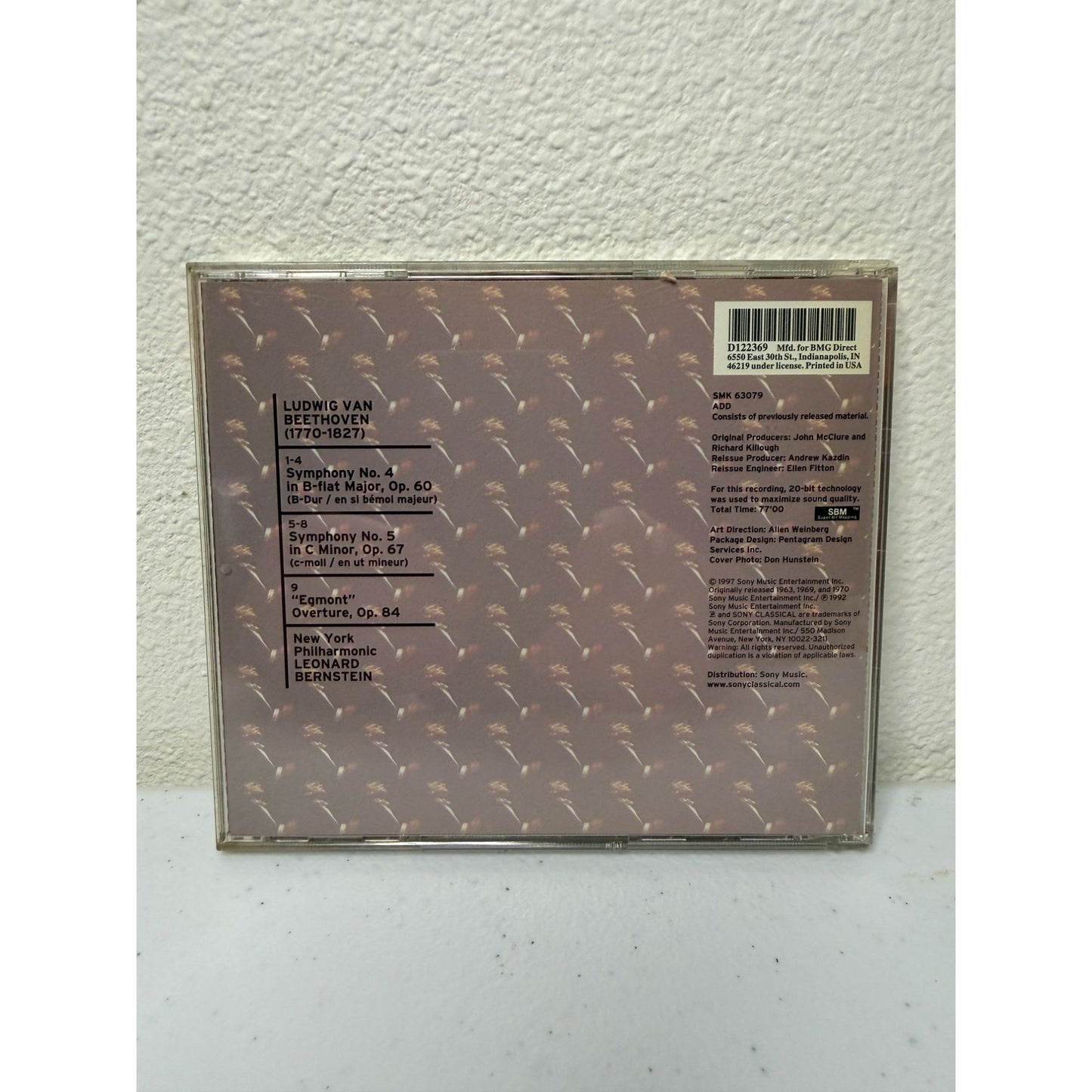 Bernstein Century: Beethoven: Symphonies Nos. 4 & 5 and "Egmont" Overture CD