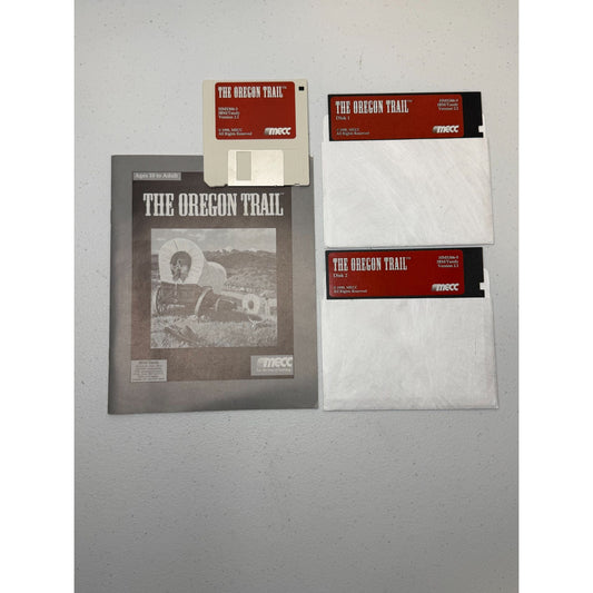 The Oregon Trail MECC 1990 IBM/Tandy Version 2.1 Disks + Manual (No Box)