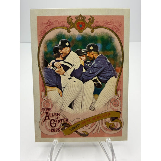 2025 Topps Allen & Ginter - Derek Jeter #SV-12 Yankees Win World Series