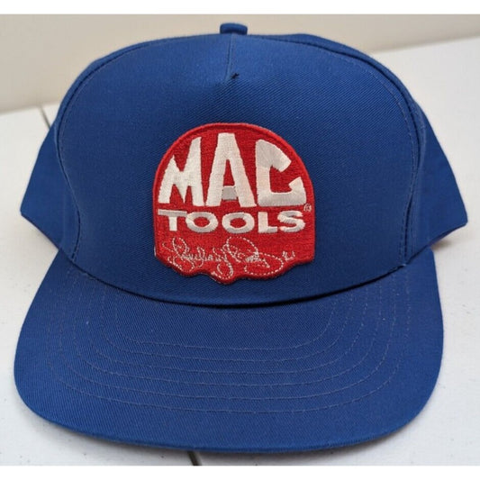 MAC Tools Vintage 90s Blue Snapback Hat Adjustable Trucker Style