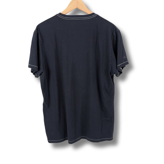 Banana Republic Graphic Eagle T-Shirt Men’s Large Black Cotton Distressed
