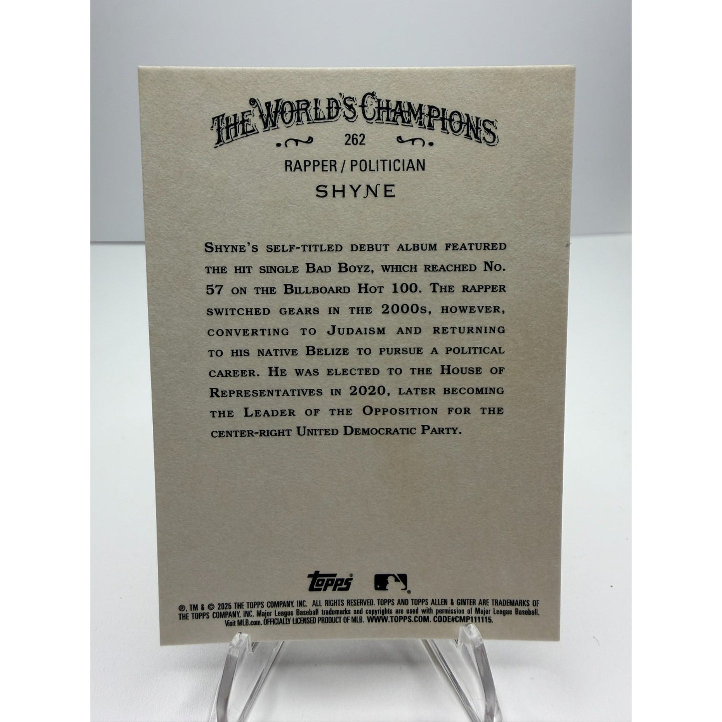 2025 Topps Allen & Ginter -Shyne #262