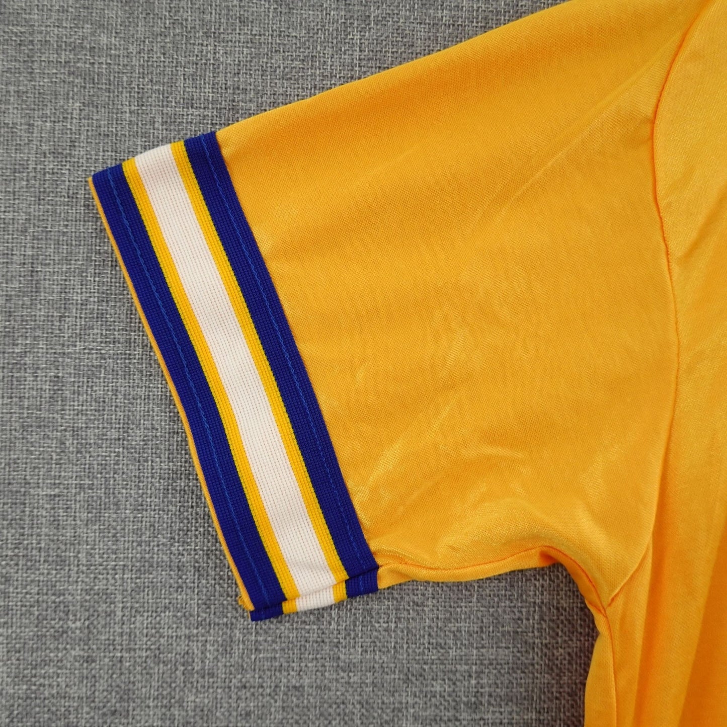 Vintage 80's Wilson "Storm" Yellow Blue Athletic Jersey - Size Large