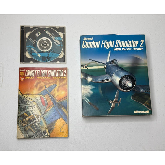 Microsoft Combat Flight Simulator 2 WWII Pacific Theater PC Big Box w/ Manuals