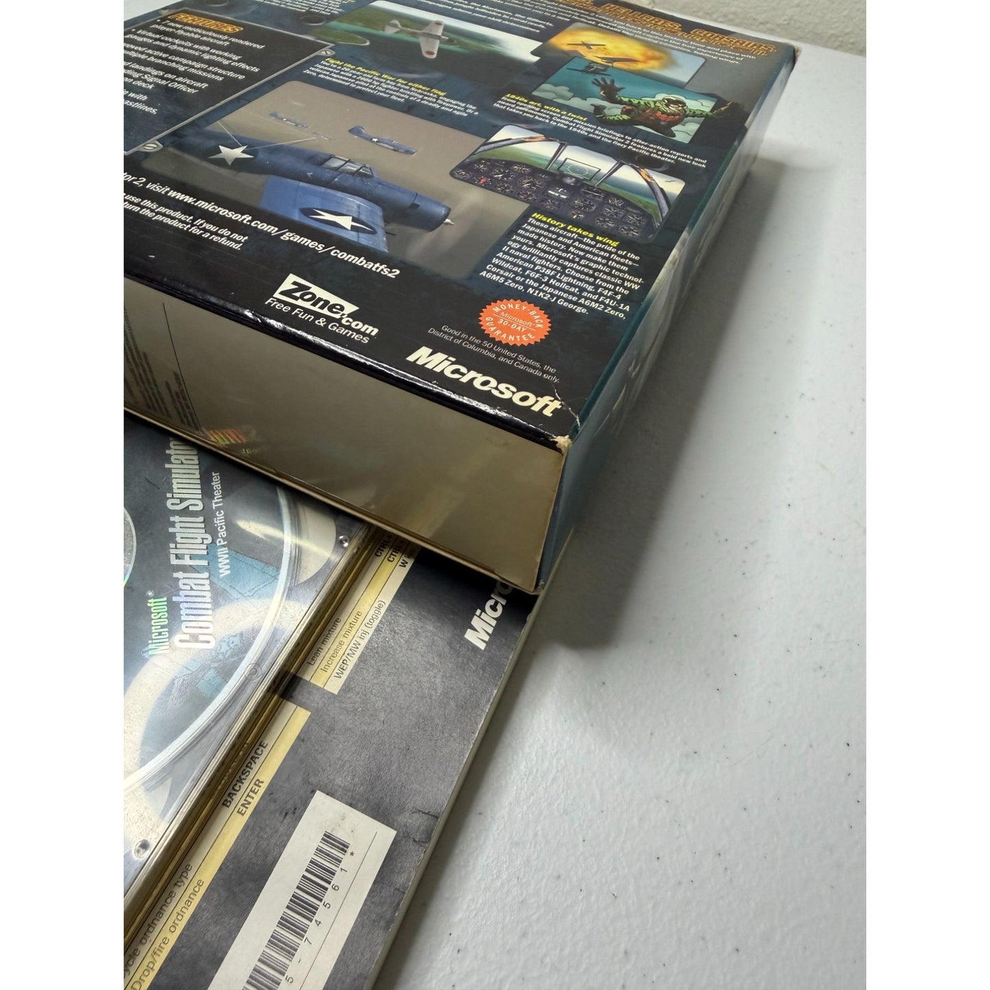 Microsoft Combat Flight Simulator 2 WWII Pacific Theater PC Big Box w/ Manuals