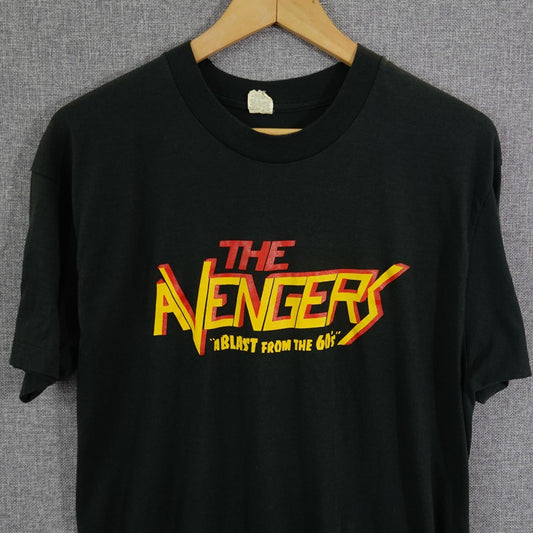 Vintage 80s The Avengers British 1960's Spy Series TV Show Tee - Size M
