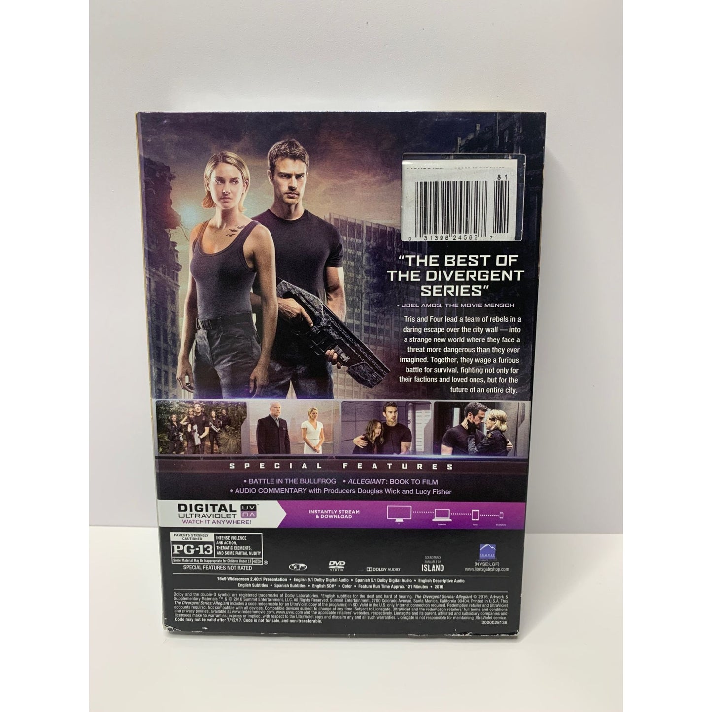The Divergent Series: Allegiant (DVD + Digital 2016) w/Slipcover - Sealed