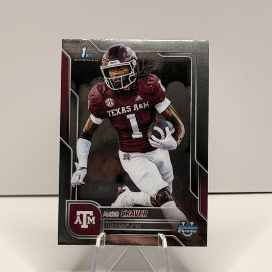 2025 Bowman Chrome U - Mario Craver #165 Texas A&M Aggies