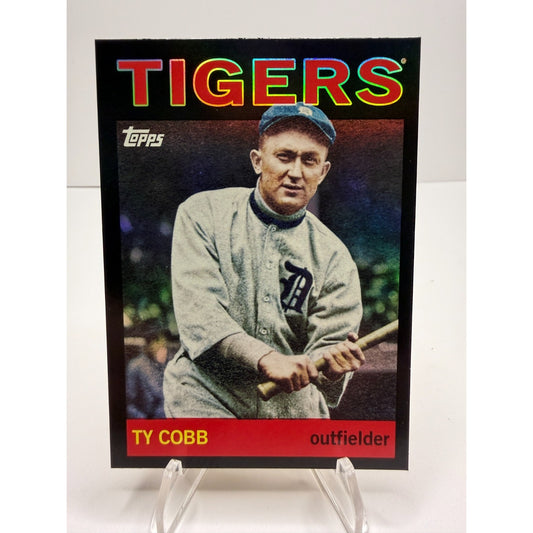 2025 Topps Archives - 1964 Ty Cobb #77 Black Foilboard