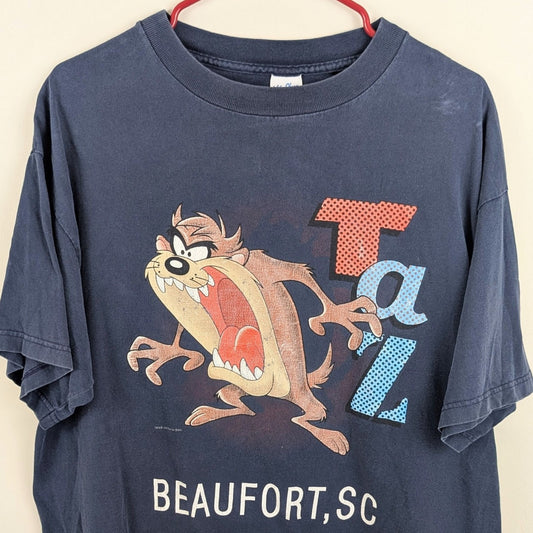 Vintage 90's Taz Looney Tunes Faded Tee - Size XL