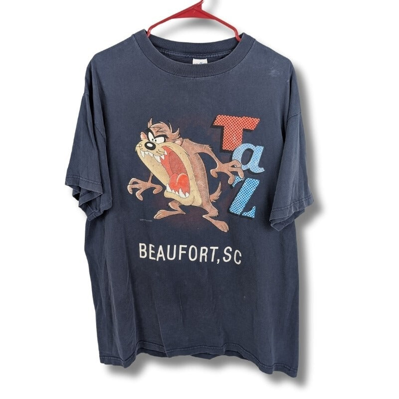 Vintage 90's Taz Looney Tunes Faded Tee - Size XL