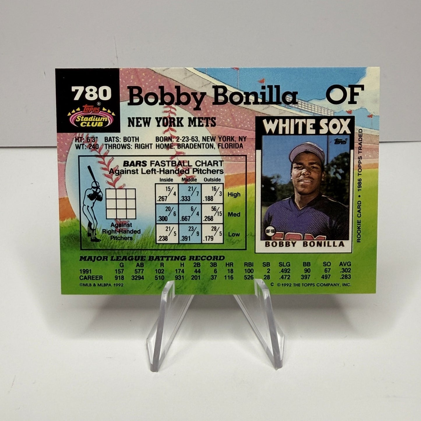 1992 Topps Stadium Club - Bobby Bonilla #780 (NM-M)
