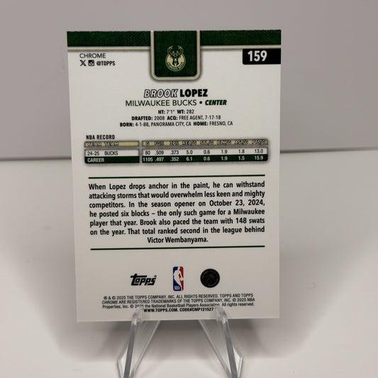 2025-26 Topps Chrome - Brook Lopez #58 X-Fractor Refractor