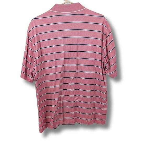 Bobby Jones Pink Striped Polo Shirt Men’s - Size L
