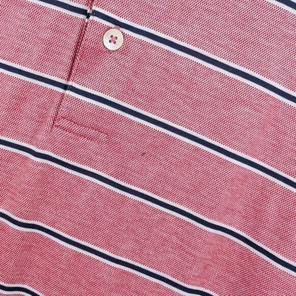 Bobby Jones Pink Striped Polo Shirt Men’s - Size L