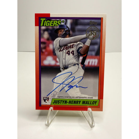 2025 Topps Justyn-Henry Malloy (RC) 35th Anniversary Autograph Card #90B2-JMY